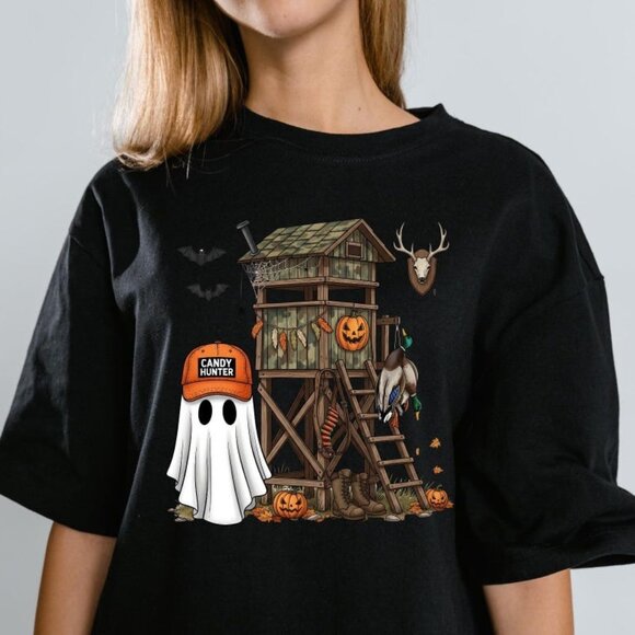 Tops - Candy Hunter Halloween Pumpkin T-shirt